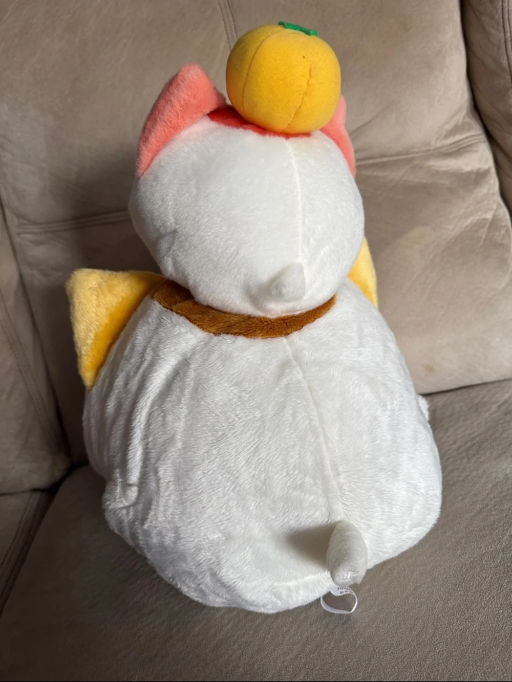 Cute Plush Cat Stack Toy - White, Brown & Yellow - Picture 4 of 6